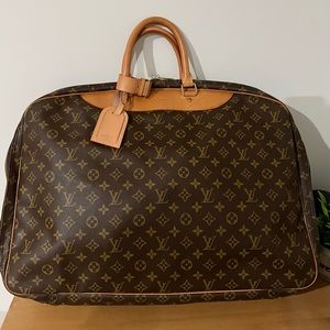 Auth Louis Vuitton Alize 2 Poches Travel/Weekend Bag